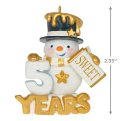 Hallmark 50 Sweet Years Special Edition Ornament -Hallmark 50 Sweet Years Snowman Keepsake Ornament 1799QGO2509 03
