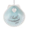 Hallmark A Heart Remembered 2023 Porcelain Ornament 2 Hallmark A Heart Remembered 2023 Porcelain Ornament -Hallmark A Heart Remembered Seashell Keepsake Ornament 1799QHX3037 01