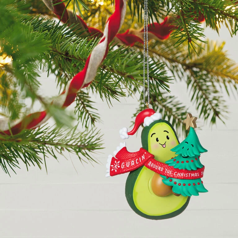 Hallmark Guacin' Around The Christmas Tree Ornament With Sound 4 Hallmark Guacin' Around The Christmas Tree Ornament With Sound - Image 2
