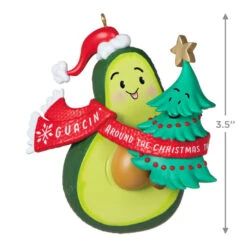 Hallmark Guacin' Around The Christmas Tree Ornament With Sound 10 Hallmark Guacin' Around The Christmas Tree Ornament With Sound -Hallmark Avocado and Christmas Tree Keepsake Ornament 2199QGO2839 03