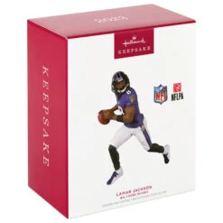 Hallmark NFL Baltimore Ravens Lamar Jackson Ornament -Hallmark Baltimore Ravens Lamar Jackson Keepsake Ornament 2299QXI7167 04