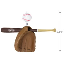 Hallmark Baseball Star 2023 Ornament -Hallmark Baseball Bat Glove and Ball Keepsake Ornament 1399QGO2697 03