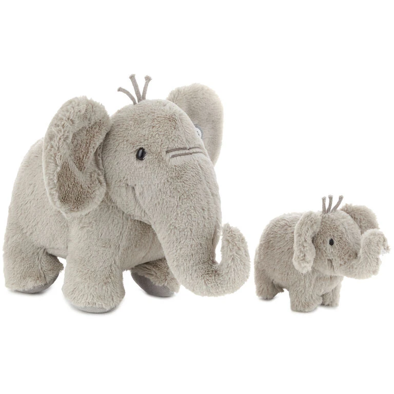Hallmark Big And Little Elephant Singing Stuffed Animals With Motion, 8" 5 Hallmark Big And Little Elephant Singing Stuffed Animals With Motion, 8" - Image 3