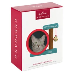 Hallmark Purr-fect Christmas 2023 Photo Frame Ornament 11 Hallmark Purr-fect Christmas 2023 Photo Frame Ornament -Hallmark Cat Scratcher Toy Picture Frame Keepsake Ornament 1599QGO2597 04