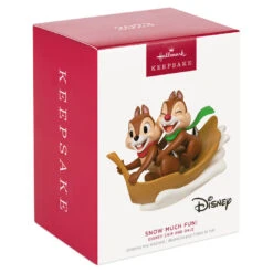 Hallmark Disney Chip And Dale Snow Much Fun! Ornament -Hallmark Chip and Dale Chipmunks Sledding Keepsake Ornament 2099QXD6567 04