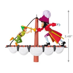 Hallmark Disney Peter Pan 70th Anniversary Swashbuckling Showdown Ornament -Hallmark Disney Peter Pan and Hook Keepsake Ornament 2499QXD6617 03