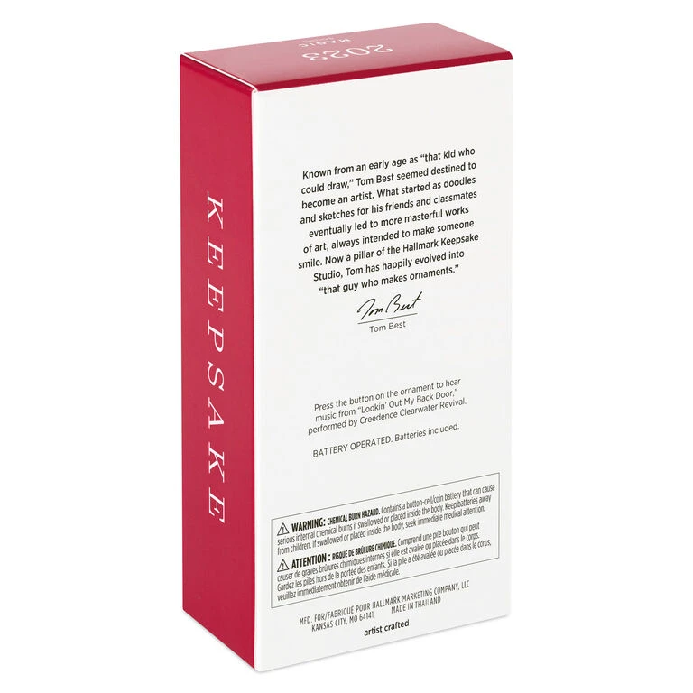 Hallmark Lookin' Out My Back Door Guitar Musical Ornament 7 Hallmark Lookin' Out My Back Door Guitar Musical Ornament - Image 5