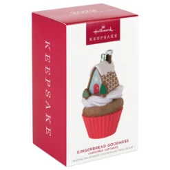 Hallmark Christmas Cupcakes Gingerbread Goodness Ornament -Hallmark Gingerbread House Cupcake Keepsake Ornament 1599QXR8017 04
