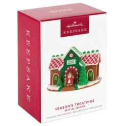 Hallmark Season's Treatings Special Edition Ornament -Hallmark Gingerbread Train Depot Keepsake Ornament 1899QXT4117 04