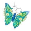 Hallmark Brilliant Butterflies Special Edition Ornament -Hallmark Green and Blue Butterfly Keepsake Ornament 1999QGO2799 01