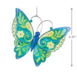 Hallmark Brilliant Butterflies Special Edition Ornament 10 Hallmark Brilliant Butterflies Special Edition Ornament -Hallmark Green and Blue Butterfly Keepsake Ornament 1999QGO2799 03