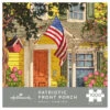 Hallmark Patriotic Front Porch 1,000-Piece Puzzle -Hallmark House With American Flag Painting 1000Piece Puzzle 1PUZ1033 01