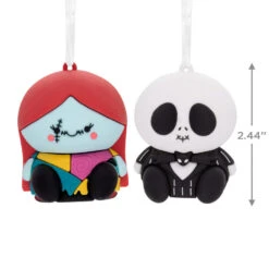 Better Together Disney Tim Burton's The Nightmare Before Christmas Jack And Sally Magnetic Hallmark Ornaments, Set Of 2 9 Better Together Disney Tim Burton's The Nightmare Before Christmas Jack And Sally Magnetic Hallmark Ornaments, Set Of 2 -Hallmark Jack Skellington and Sally Christmas Ornaments 3HCM2400 03