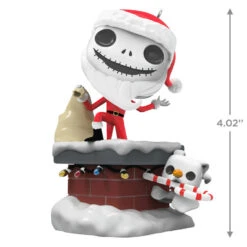 Hallmark Disney Tim Burton's The Nightmare Before Christmas Jack Skellington And Zero Funko POP!® Ornament -Hallmark Jack Skellington and Zero Funko Keepsake Ornament 2699QXD6709 03