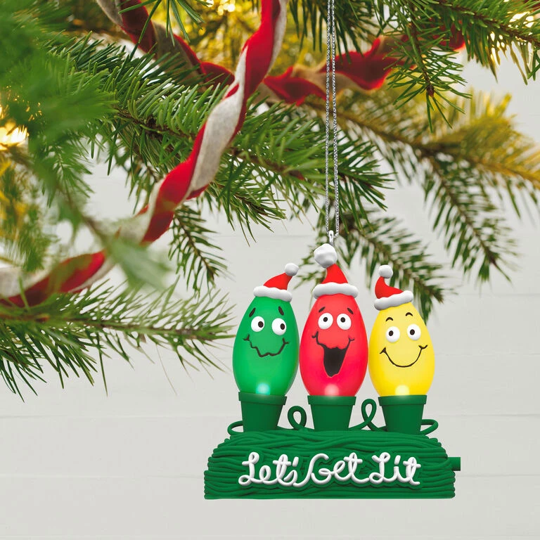 Hallmark Let's Get Lit Ornament With Light 4 Hallmark Let's Get Lit Ornament With Light - Image 2