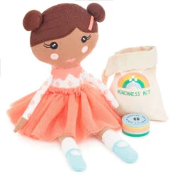 Hallmark 13 Hallmark Little World Changers™ And Kind Culture Co. The Doll Kind Dark Skin Girl, 12"