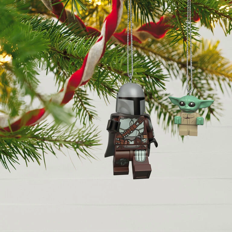 Hallmark The Mandalorian™ And Grogu™ LEGO® Star Wars™ Minifigure Ornaments, Set Of 2 4 Hallmark The Mandalorian™ And Grogu™ LEGO® Star Wars™ Minifigure Ornaments, Set Of 2 - Image 2
