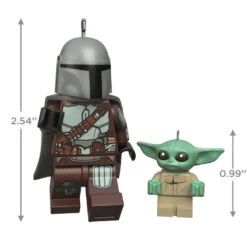 Hallmark The Mandalorian™ And Grogu™ LEGO® Star Wars™ Minifigure Ornaments, Set Of 2 10 Hallmark The Mandalorian™ And Grogu™ LEGO® Star Wars™ Minifigure Ornaments, Set Of 2 -Hallmark Mandalorian Grogu LEGO Minifig Keepsake Ornaments 2499QXI7079 03