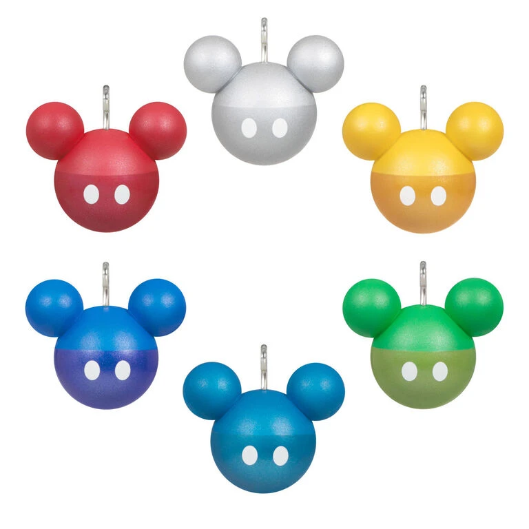 Hallmark Mini Disney Mickey Mouse Ornaments, Set Of 6 3 Hallmark Mini Disney Mickey Mouse Ornaments, Set Of 6