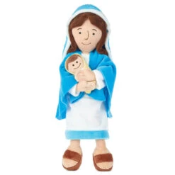Hallmark 7 Hallmark Mother Mary Holding Baby Jesus Stuffed Doll, 12.75"