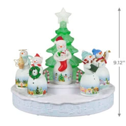 Hallmark Snowtop Lodge Christmas Concert Tabletop Decoration With Light And Sound 10 Hallmark Snowtop Lodge Christmas Concert Tabletop Decoration With Light And Sound -Hallmark Musical Snowmen Ornaments Keepsake Decoration 1QFM3929 03