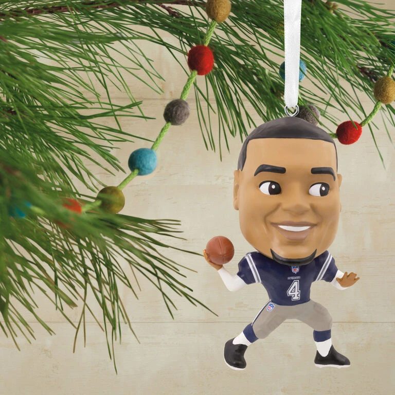 NFL Dallas Cowboys Dak Prescott Bouncing Buddy Hallmark Ornament 4 NFL Dallas Cowboys Dak Prescott Bouncing Buddy Hallmark Ornament - Image 2