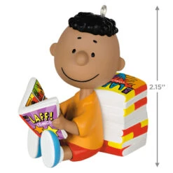 Hallmark The Peanuts® Gang Franklin Ornament 10 Hallmark The Peanuts® Gang Franklin Ornament -Hallmark Peanuts Franklin Reading Comics Keepsake Ornament 1899QXE3289 03