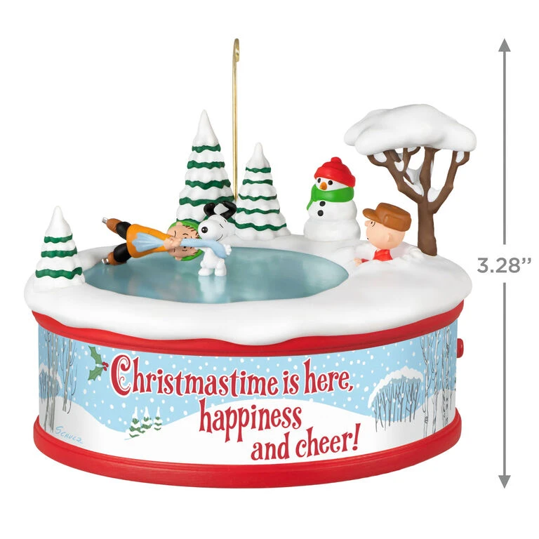 Hallmark The Peanuts® Gang Christmastime Is Here Musical Ornament With Motion 5 Hallmark The Peanuts® Gang Christmastime Is Here Musical Ornament With Motion - Image 3