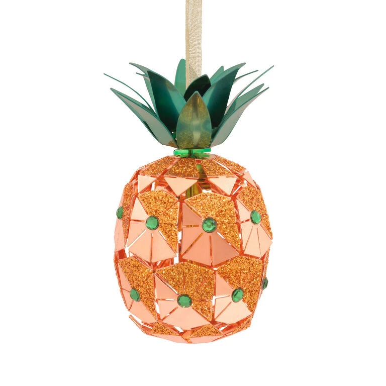 Pineapple Premium Metal Hallmark Ornament 3 Pineapple Premium Metal Hallmark Ornament