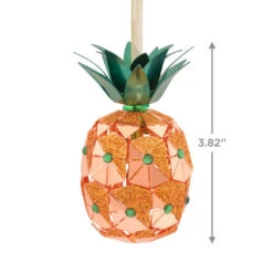 Pineapple Premium Metal Hallmark Ornament 8 Pineapple Premium Metal Hallmark Ornament -Hallmark Pineapple Metal Christmas Ornament 1HDL2146 03