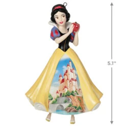 Hallmark Disney Princess Celebration Snow White Porcelain Ornament 10 Hallmark Disney Princess Celebration Snow White Porcelain Ornament -Hallmark Snow White With Castle Dress Keepsake Ornament 2999QXR8189 03