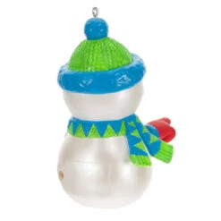 Hallmark Pull My Finger Snowman Ornament With Sound 13 Hallmark Pull My Finger Snowman Ornament With Sound -Hallmark Snowman With BlueGreen HatScarf Keepsake Ornament 2199QGO2829 06