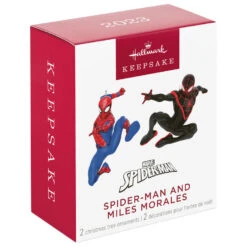 Hallmark Mini Marvel Spider-Man And Miles Morales Ornaments, Set Of 2 18 Hallmark Mini Marvel Spider-Man And Miles Morales Ornaments, Set Of 2 -Hallmark Spiderman Miles Morales Keepsake Ornaments 1999QXM9337 06