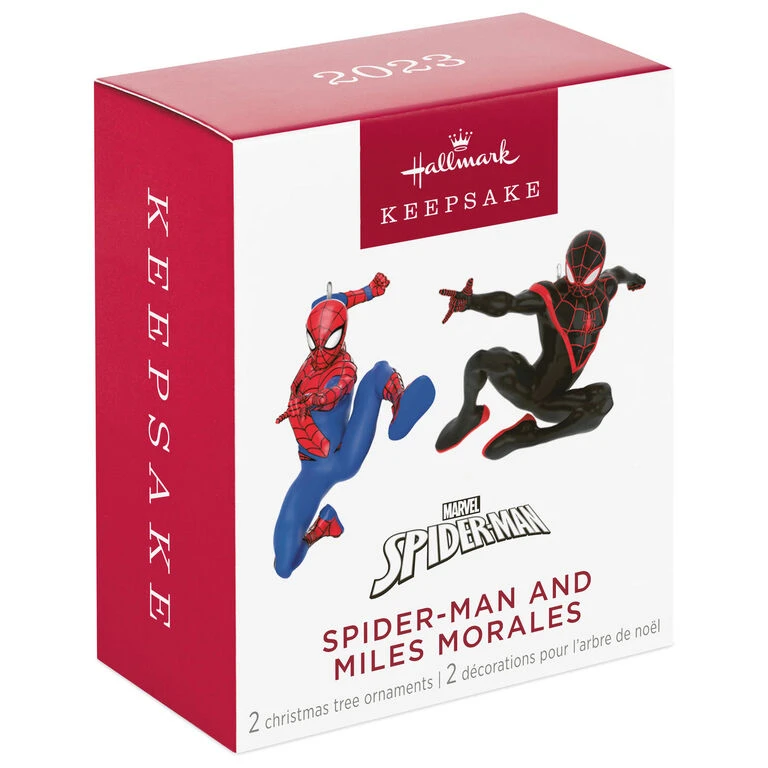 Hallmark Mini Marvel Spider-Man And Miles Morales Ornaments, Set Of 2 8 Hallmark Mini Marvel Spider-Man And Miles Morales Ornaments, Set Of 2 - Image 6