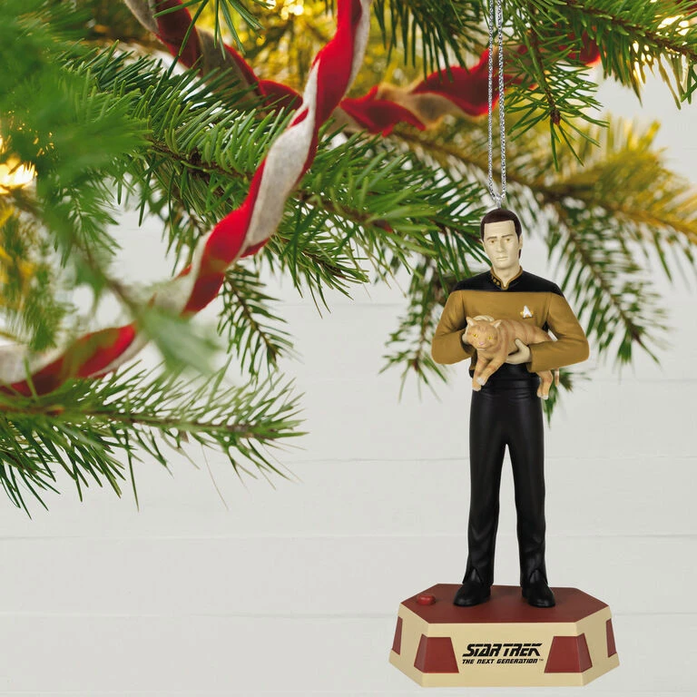 Hallmark Star Trek™: The Next Generation Data's Ode To Spot Ornament With Sound 4 Hallmark Star Trek™: The Next Generation Data's Ode To Spot Ornament With Sound - Image 2