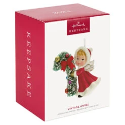 Hallmark Vintage Angel Porcelain Ornament 11 Hallmark Vintage Angel Porcelain Ornament -Hallmark Vintage Angel With Candy Cane Keepsake Ornament 2499QXT4127 04