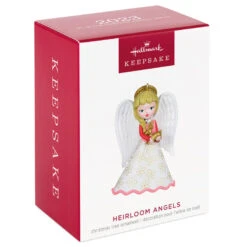 Hallmark Heirloom Angels Ornament -Hallmark White Pink Angel Keepsake Ornament 1699QXR8197 04